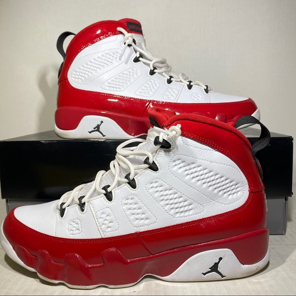 COPY - Nike Air Jordan 9 Retro White Gym Red Size…